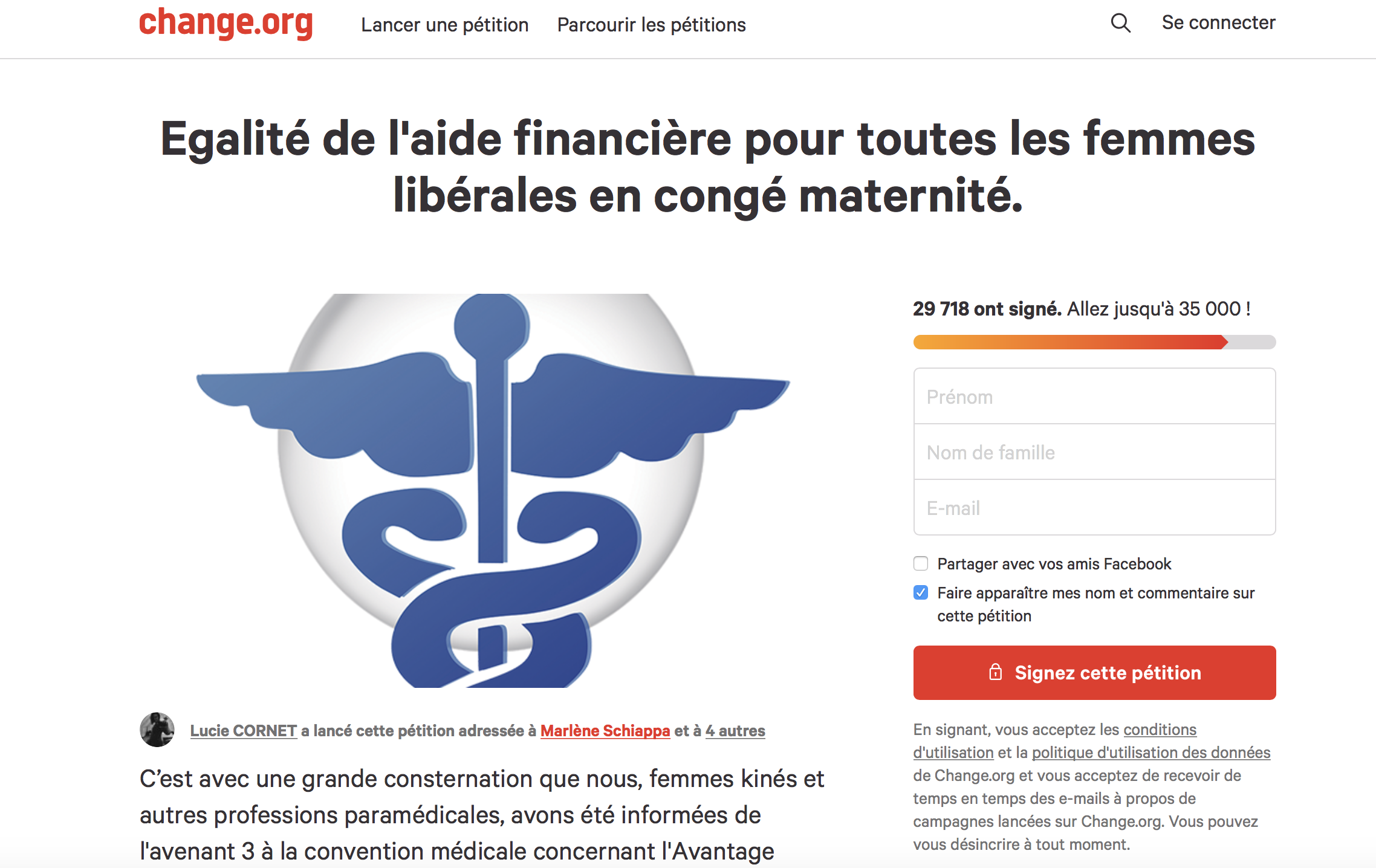 Une pétition pour un congé maternité pour toutes les professions libérales